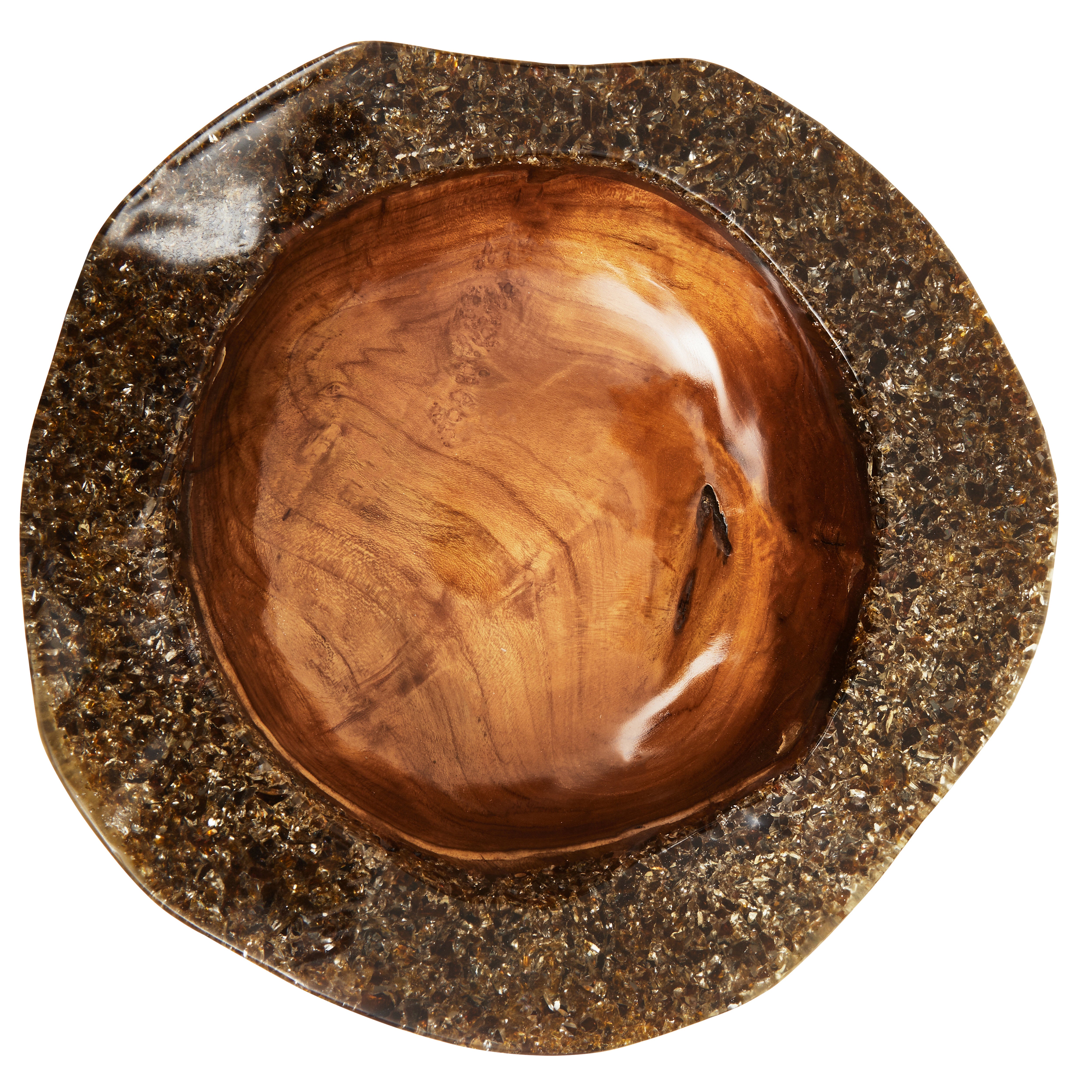 Malvern Teak Wood & Resin Bowl